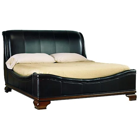 Queen Carriage House Leather Bed